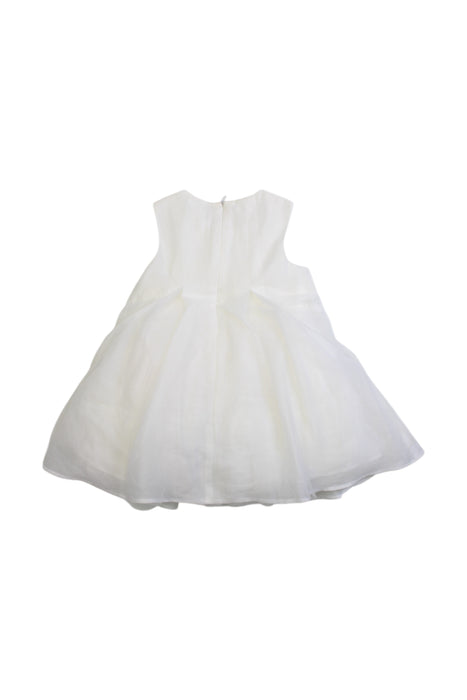 A White Sleeveless Dresses from Nicholas & Bears in size 12-18M for girl. (Back View)