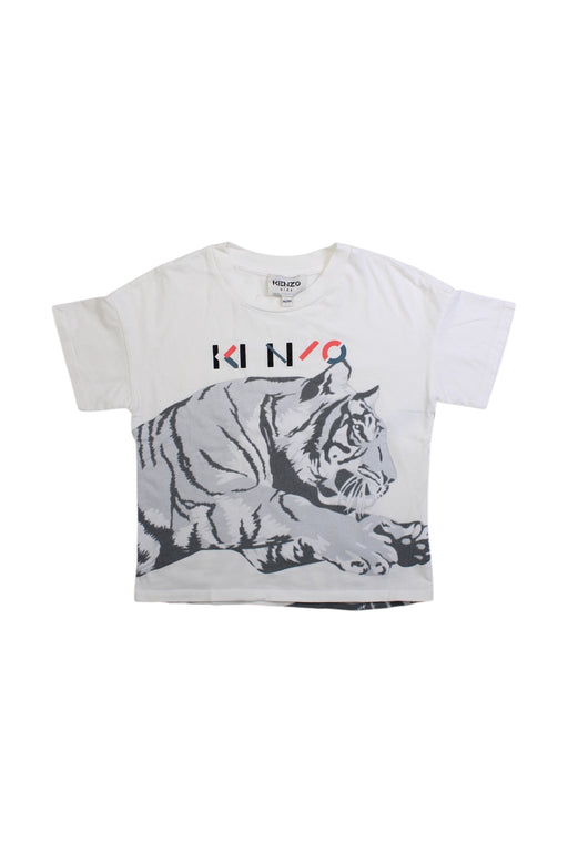 A White Short Sleeve T Shirts from Kenzo in size 4T for boy. (Front View)