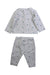 A Grey Overall Sets from Jacadi in size 6-12M for boy. (Back View)