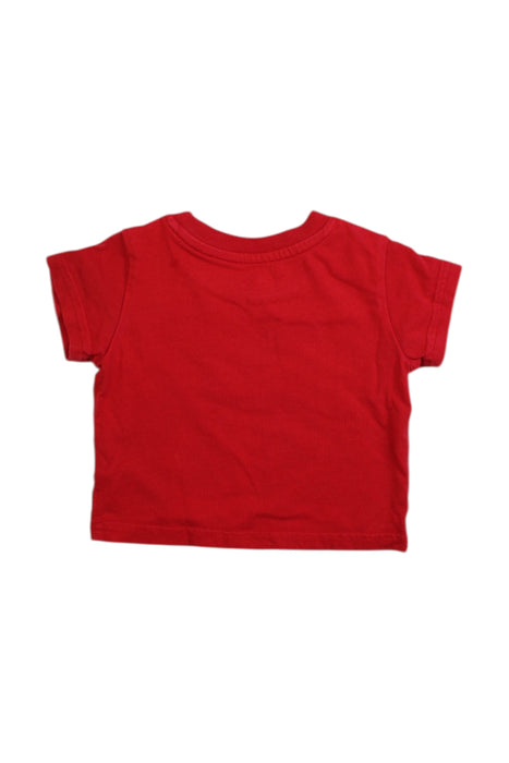 A Red Short Sleeve T Shirts from Roots in size 0-3M for boy. (Back View)