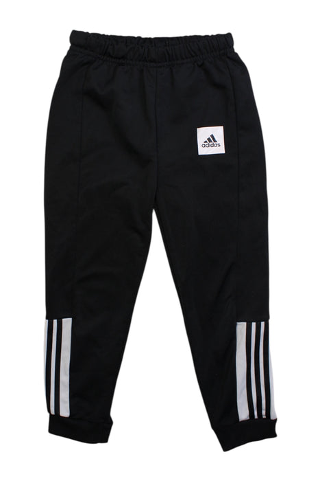 A Black Sweatpants from Adidas in size 3T for girl. (Front View)