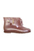 A Pink Rain Boots from Mini Melissa in size 6T for girl. (Front View)