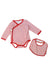 A Red Long Sleeve Bodysuits from CIGOGNE Bébé in size 6-12M for neutral. (Front View)