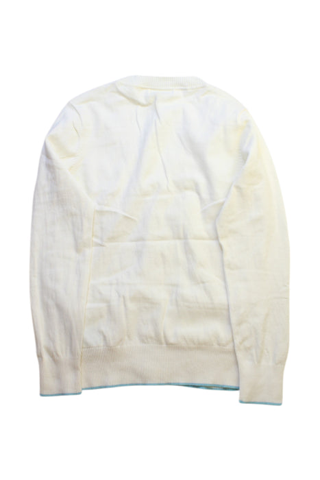 A White Cardigans from Nicholas & Bears in size 10Y for girl. (Back View)