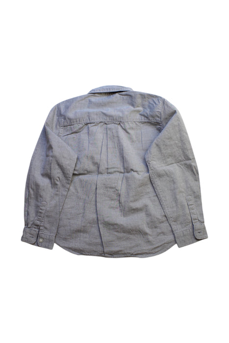 A Grey Long Sleeve Shirts from Comme Ca Ism in size 4T for boy. (Back View)