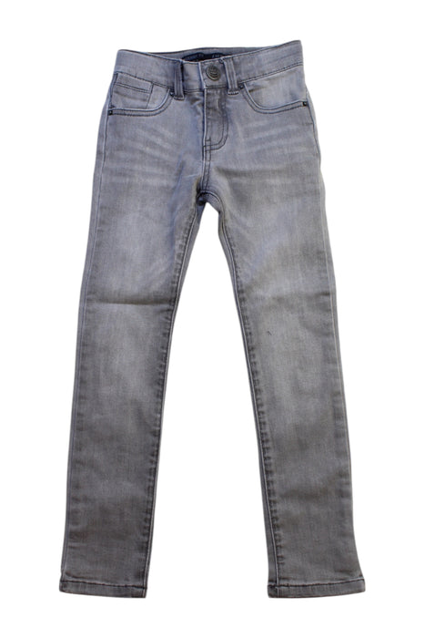 A Grey Jeans from IKKS in size 6T for neutral. (Front View)