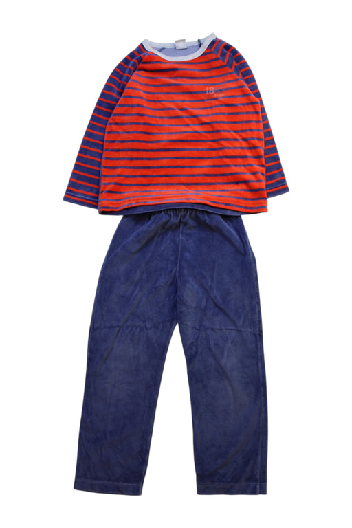 A Red Pants Sets from Petit Bateau in size 4T for neutral. (Front View)