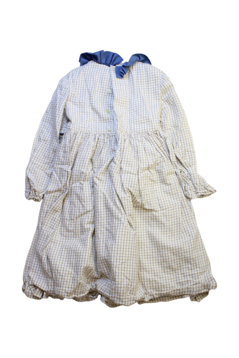 A Blue Long Sleeve Dresses from Pepa & Co. in size 6T for girl. (Back View)