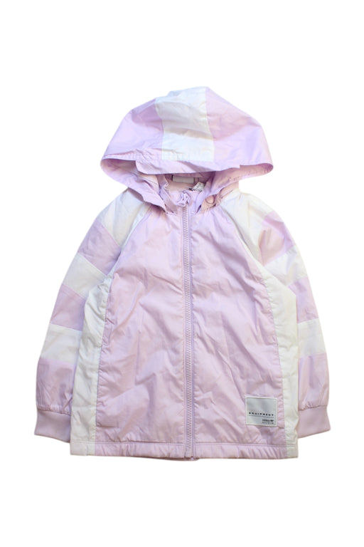A Pink Rain Jackets from Adidas in size 2T for neutral. (Front View)