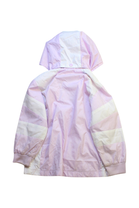 A Pink Rain Jackets from Adidas in size 2T for neutral. (Back View)