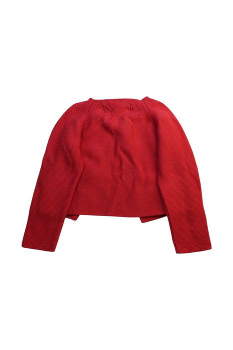 A Red Cardigans from Pepa & Co. in size 6T for neutral. (Back View)