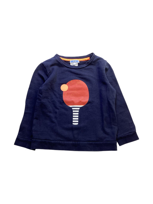 A Navy Crewneck Sweatshirts from Jacadi in size 4T for boy. (Front View)