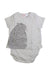 A Grey Short Sleeve Bodysuits from Seed in size 0-3M for boy. (Front View)