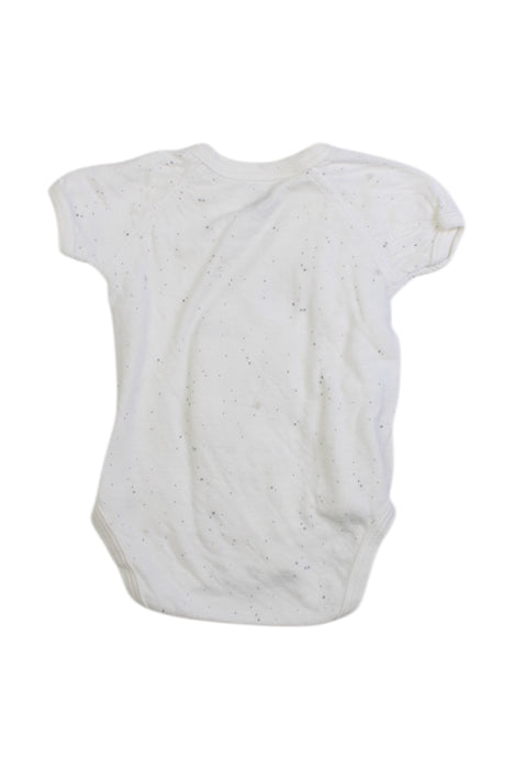 A White Bodysuits from Petit Bateau in size 0-3M for boy. (Back View)