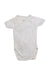 A White Bodysuits from Petit Bateau in size 0-3M for boy. (Front View)
