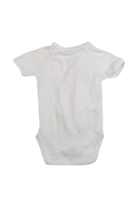 A White Bodysuits from Petit Bateau in size 0-3M for boy. (Back View)