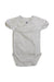 A Grey Sleeveless Bodysuits from Petit Bateau in size 0-3M for boy. (Front View)