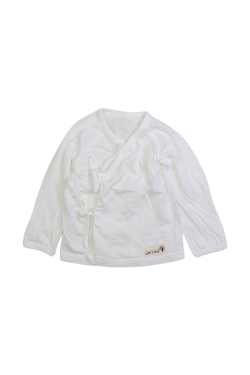 A White Long Sleeve Tops from John N Tree in size 0-3M for boy. (Front View)