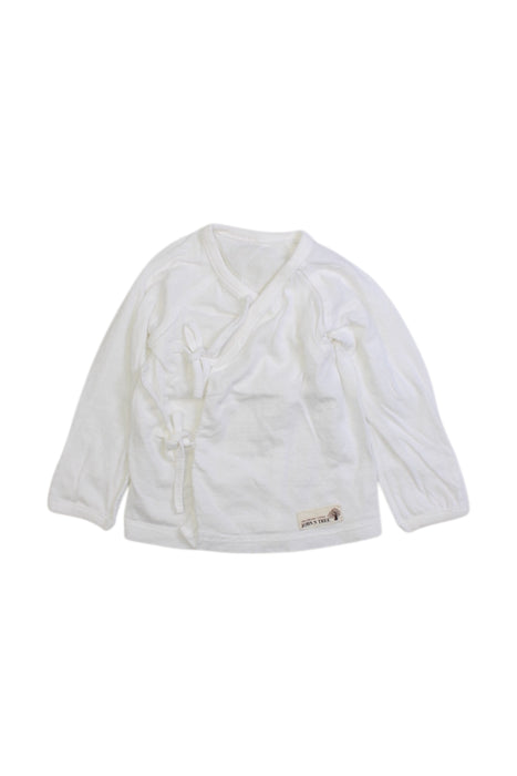 A White Long Sleeve Tops from John N Tree in size 0-3M for boy. (Front View)