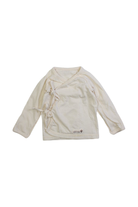 A Ivory Long Sleeve Tops from John N Tree in size 0-3M for boy. (Front View)