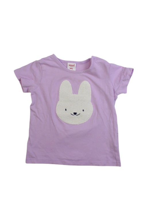 A Purple Sleeveless Tops from Seed in size 12-18M for girl. (Front View)
