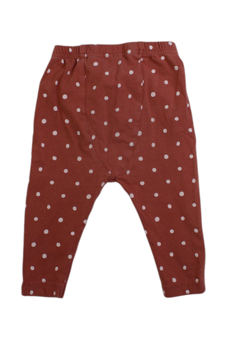 A Burgundy Leggings from Nature Baby in size 6-12M for girl. (Back View)