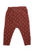 A Burgundy Leggings from Nature Baby in size 6-12M for girl. (Back View)