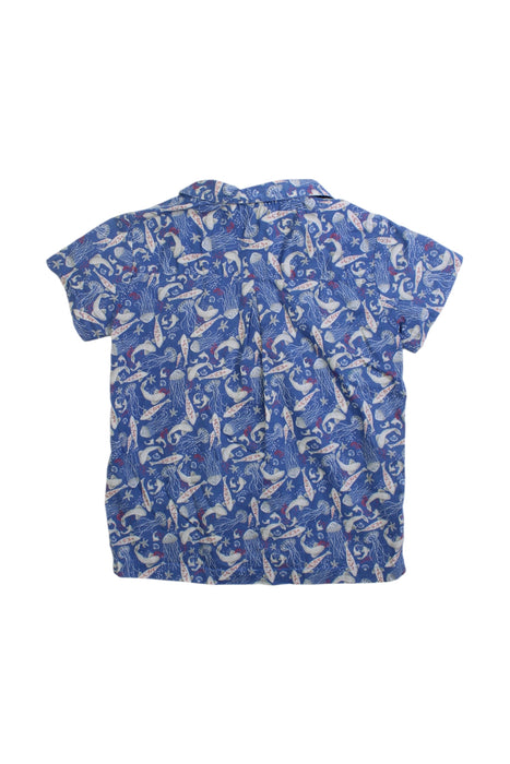 A Blue Long Sleeve Shirts from Arsène et les pipelettes in size 4T for boy. (Back View)