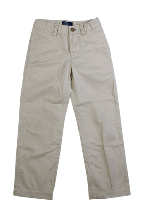 A Beige Casual Pants from Polo Ralph Lauren in size 5T for boy. (Front View)