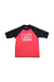 A Red Rash Guards from Quiksilver in size 4T for boy. (Front View)