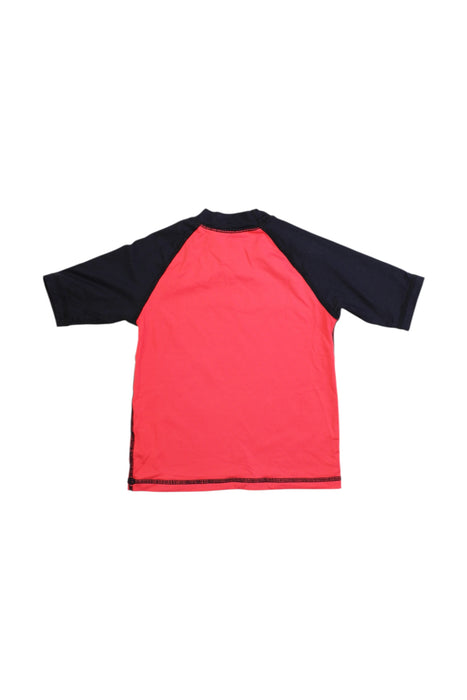 A Red Rash Guards from Quiksilver in size 4T for boy. (Back View)