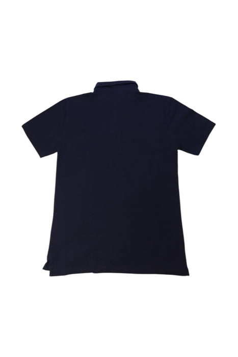 A Navy Short Sleeve Polos from Crewcuts in size 12Y for boy. (Back View)