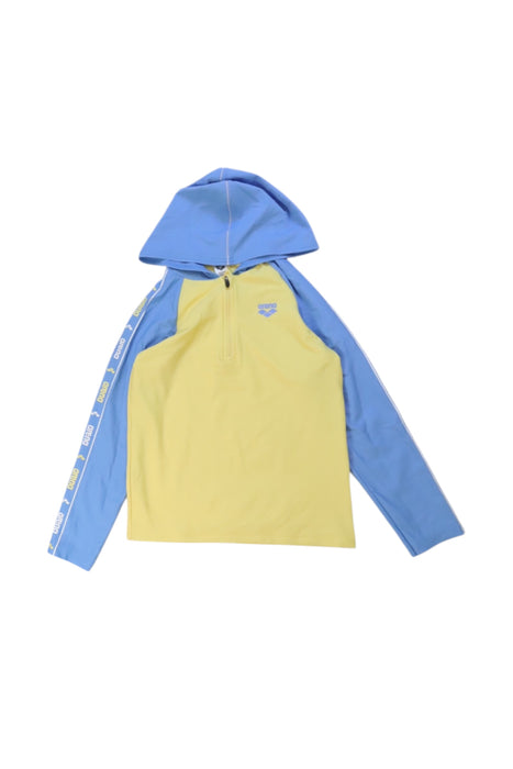 A Blue Rash Guards from Arena in size 10Y for girl. (Front View)