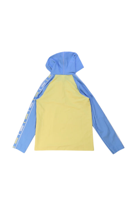 A Blue Rash Guards from Arena in size 10Y for girl. (Back View)