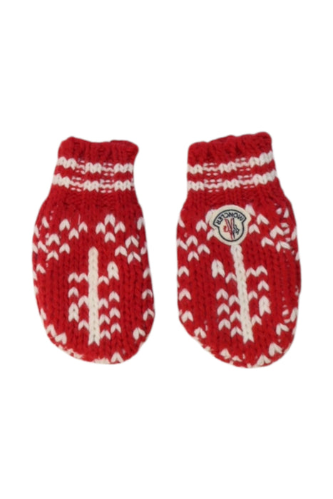 A Red Gloves & Mittens from Moncler in size O/S for neutral. (Front View)