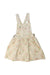 A Beige Overall Dresses from Polo Ralph Lauren in size 6T for girl. (Front View)