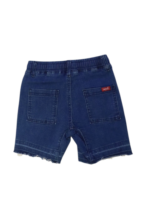 A Blue Shorts from Seed in size 6T for boy. (Back View)