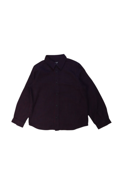 A Burgundy Long Sleeve Shirts from Bonpoint in size 6T for boy. (Front View)