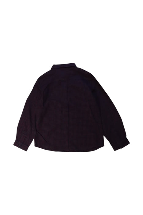 A Burgundy Long Sleeve Shirts from Bonpoint in size 6T for boy. (Back View)