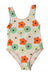 A Multicolour Swimsuits from Monoprix in size 4T for girl. (Front View)