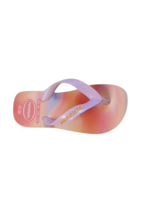 A Multicolour Flip Flops from Havaianas in size 3T for girl. (Front View)