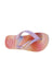 A Multicolour Flip Flops from Havaianas in size 3T for girl. (Front View)