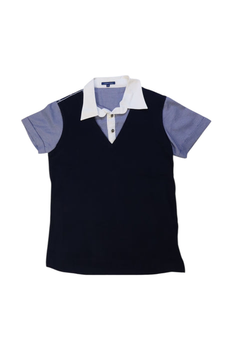 A Navy Short Sleeve Polos from Nicholas & Bears in size 12Y for boy. (Front View)