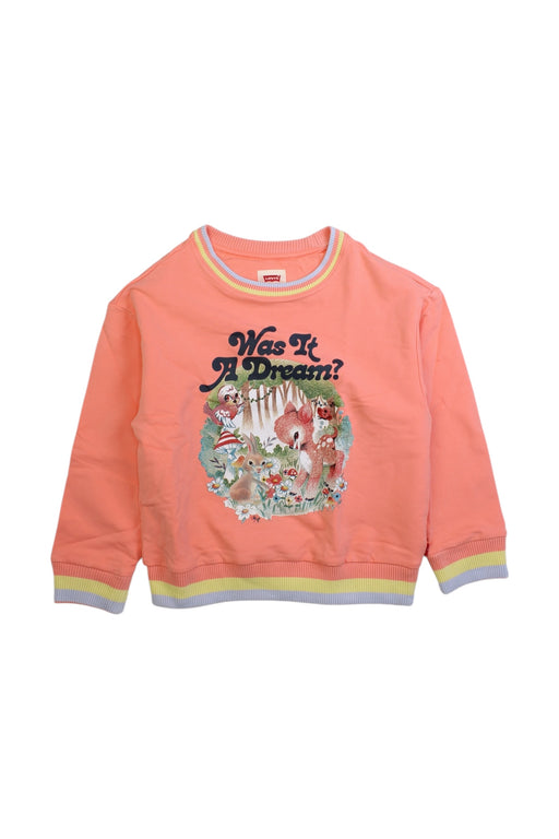 A Multicolour Crewneck Sweatshirts from Levi's in size 6T for girl. (Front View)