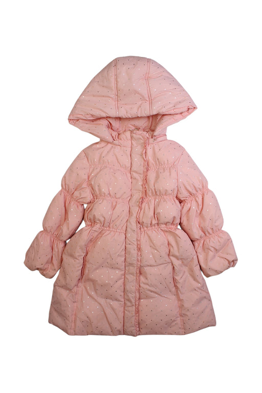 A Pink Puffer/Quilted Coats & Outerwear from Chickeeduck in size 4T for girl. (Front View)