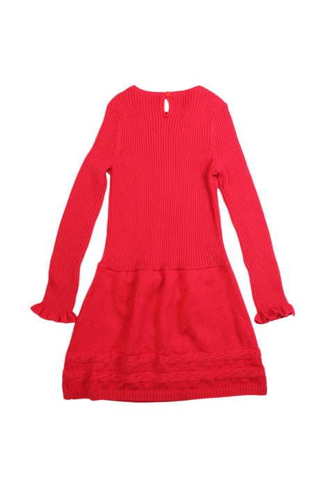 A Red Sweater Dresses from Nicholas & Bears in size 4T for girl. (Back View)