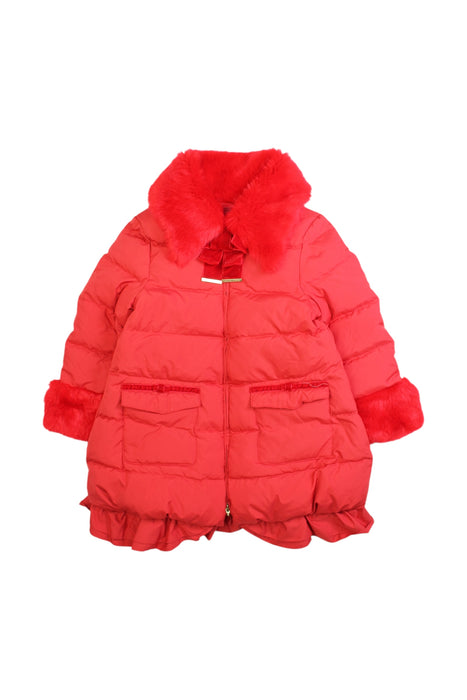 A Red Puffer/Quilted Coats & Outerwear from Nicholas & Bears in size 4T for girl. (Front View)