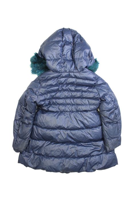 A Blue Puffer/Quilted Coats & Outerwear from I Pinco Pallino in size 4T for girl. (Back View)