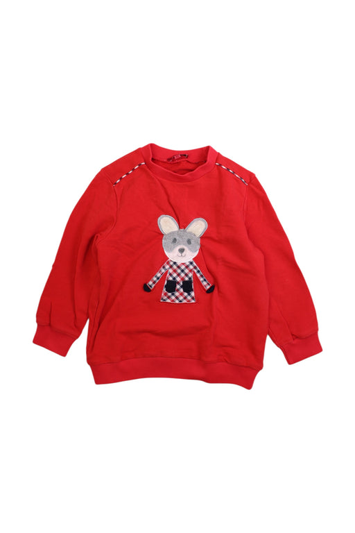 A Red Long Sleeve Tops from Nicholas & Bears in size 6T for girl. (Front View)