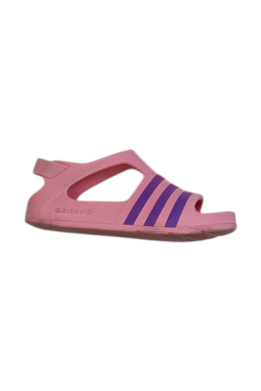 A Pink Slippers from Adidas in size 3T for girl. (Front View)